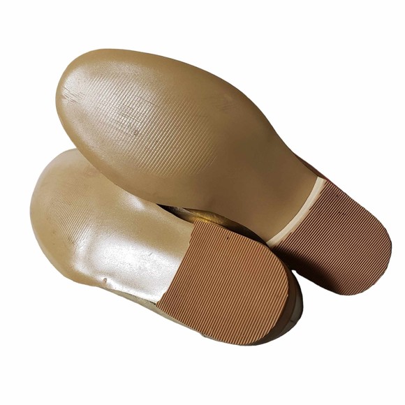 Wanted Women's size 10 Gold Metallic 1" Heel Loafers - Picture 7 of 9